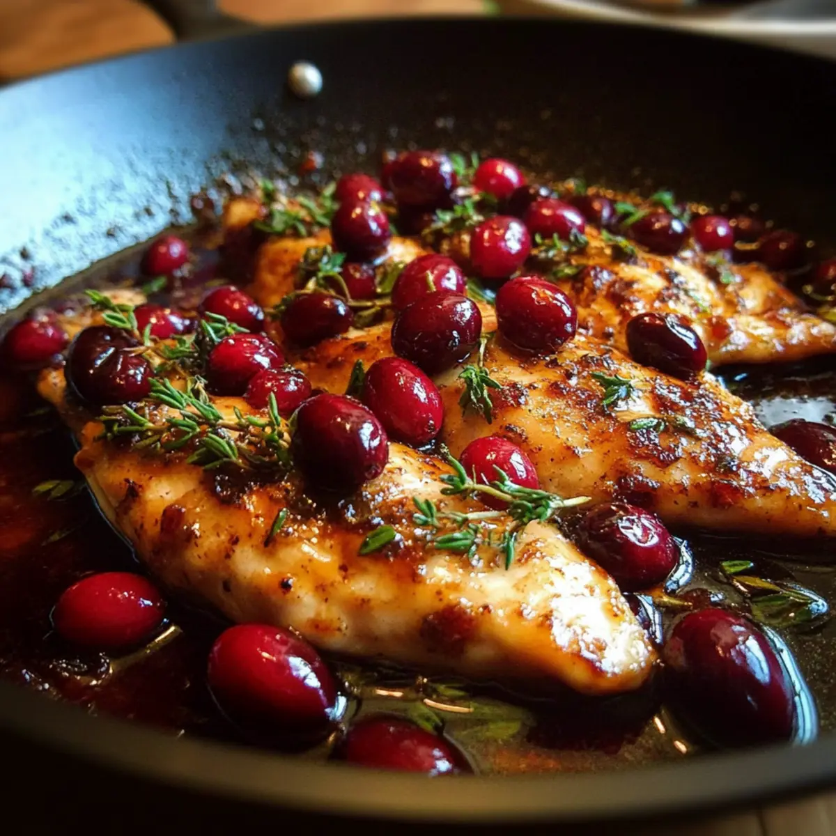 Skillet Cranberry Orange Chicken
