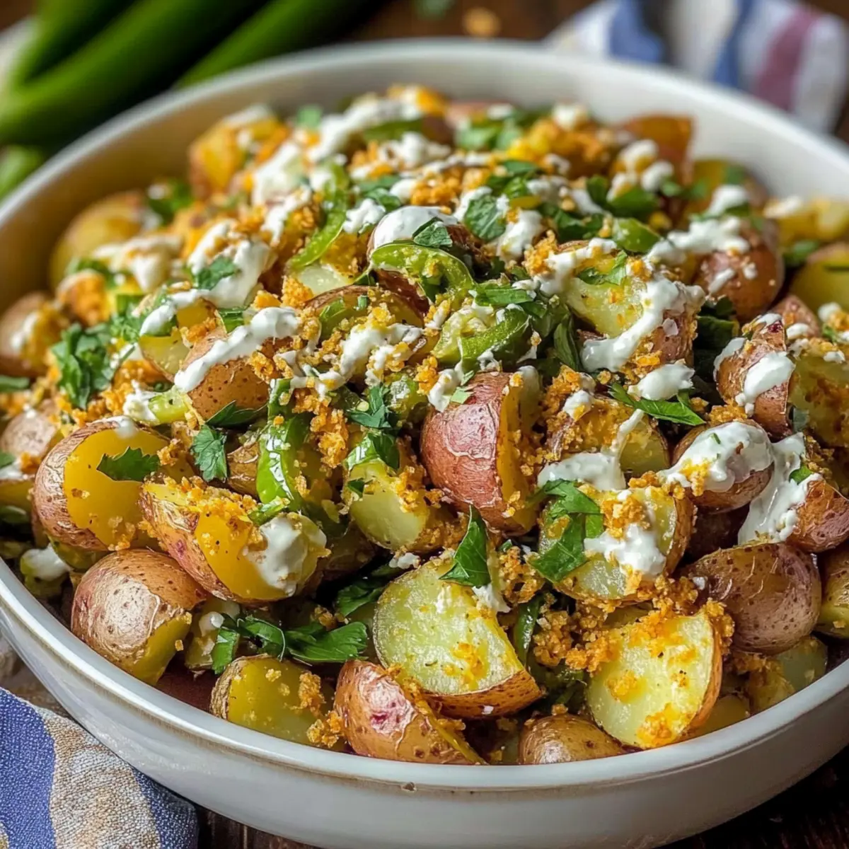Jalapeño Popper Roasted Potato Salad