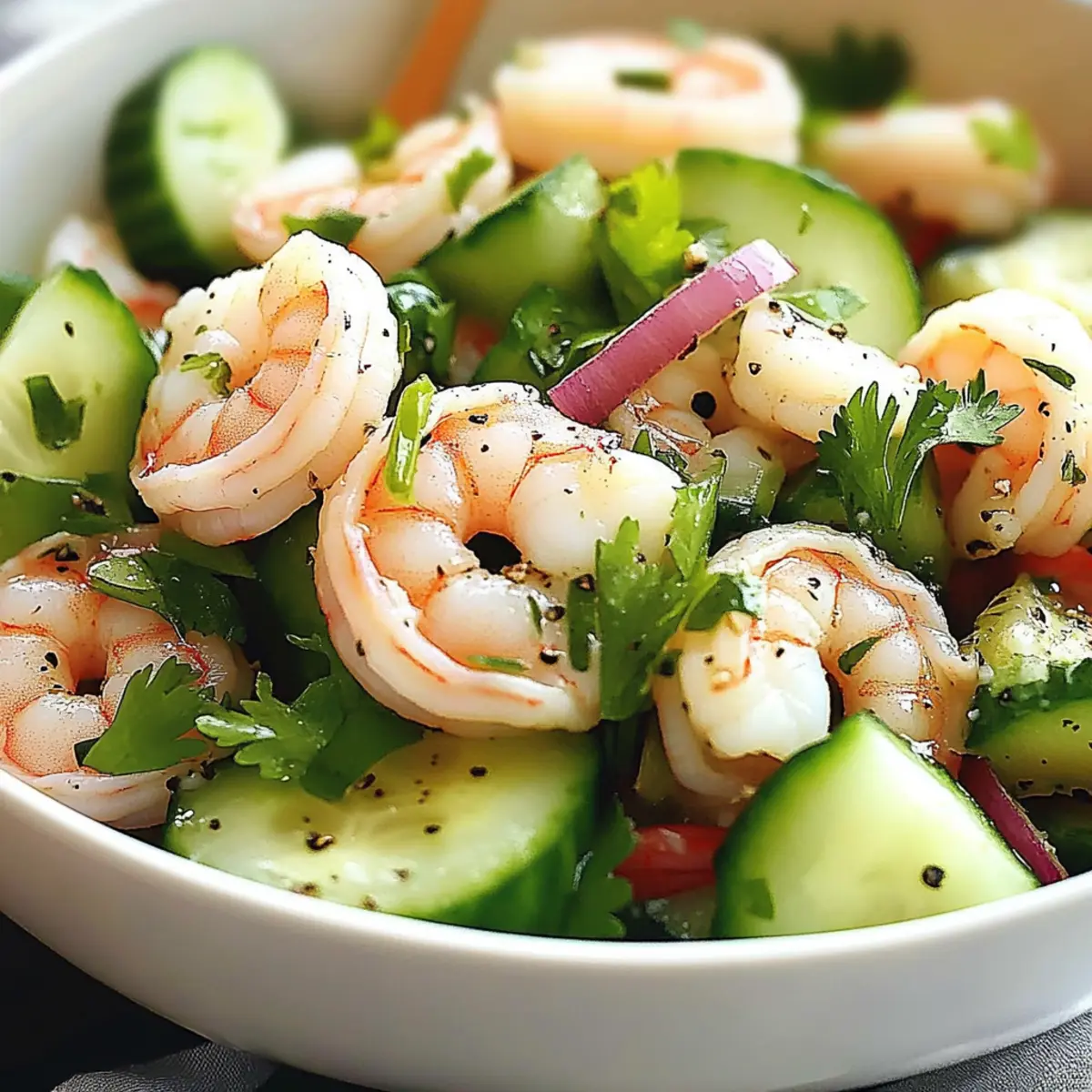 Cucumber Shrimp Salad