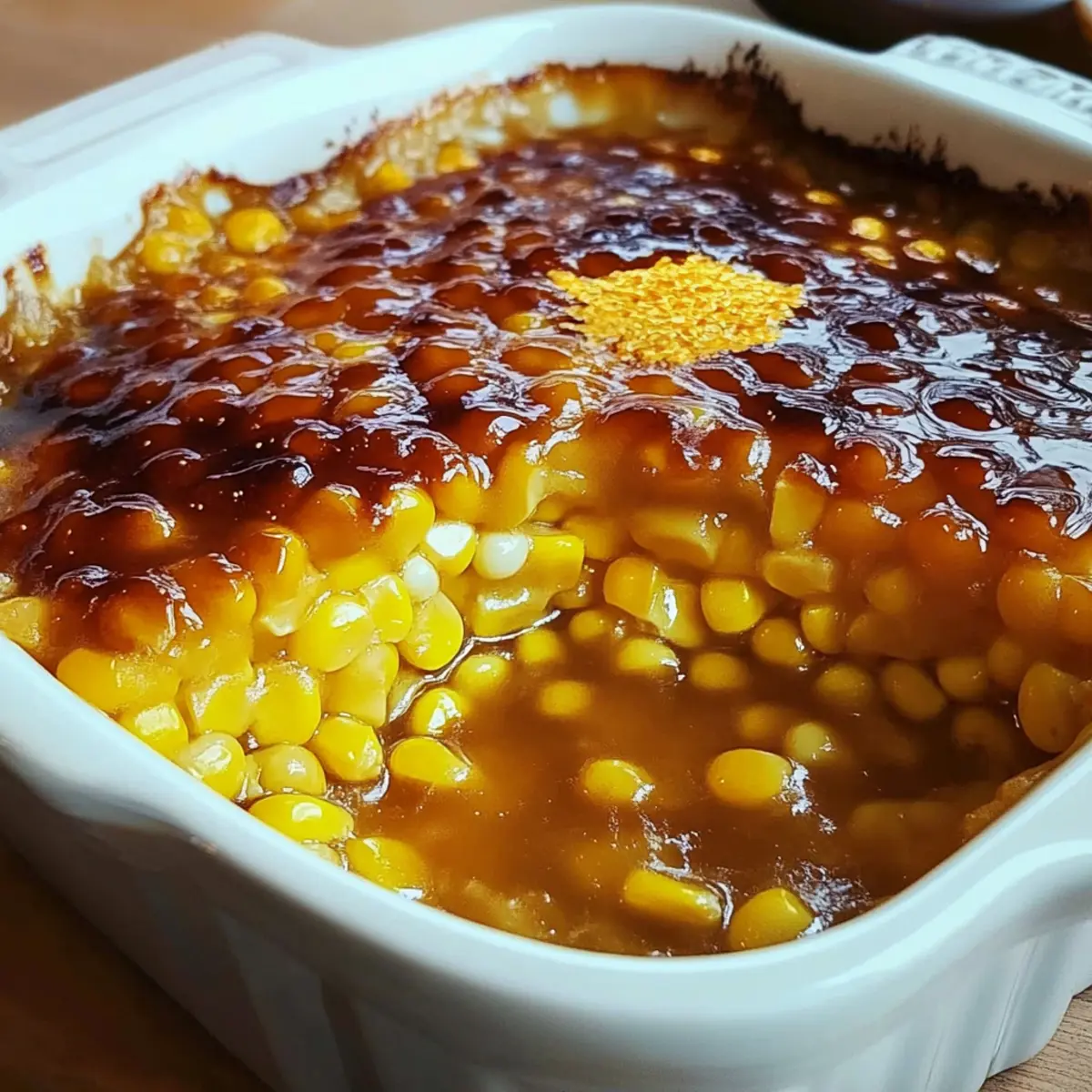 Honey Glazed Corn Casserole