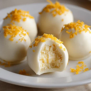 Lemon Cheese Truffles