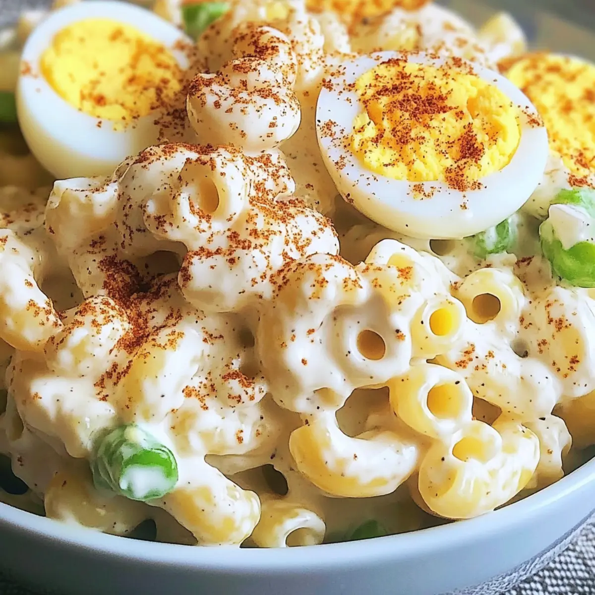 Deviled Egg Macaroni Salad