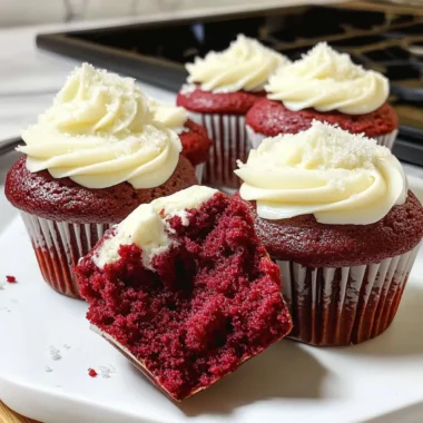 Red Velvet Cream Cheese Muffins