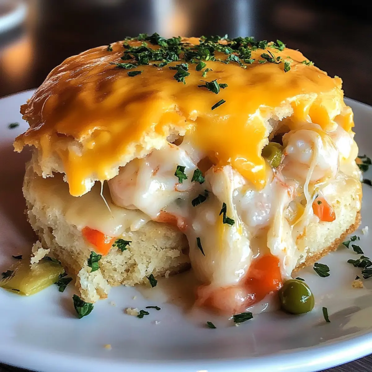 Cheddar Bay Biscuit Seafood Pot Pie