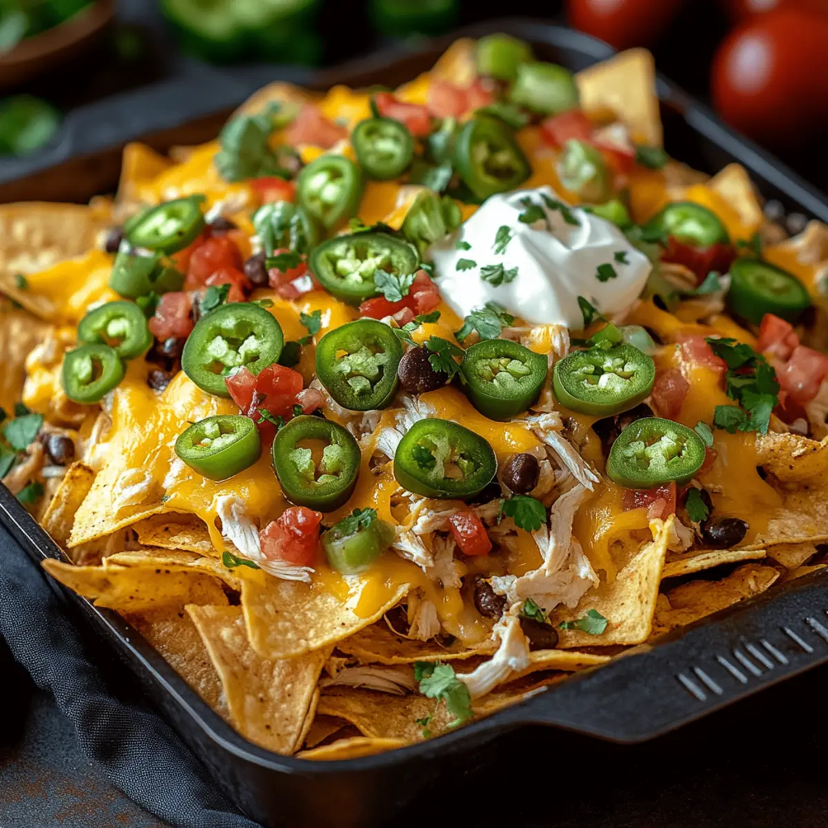 Loaded Chicken Nachos