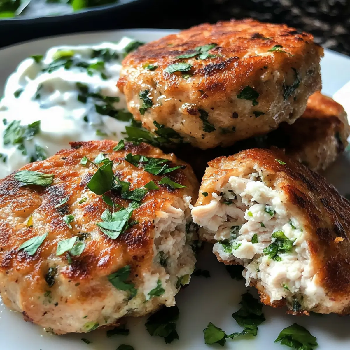Mediterranean Chicken Patties