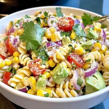 Mexican Street Corn Pasta Salad