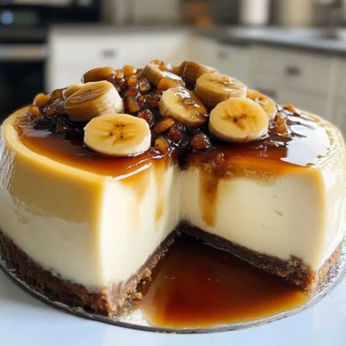 Bananas Foster Cheesecake
