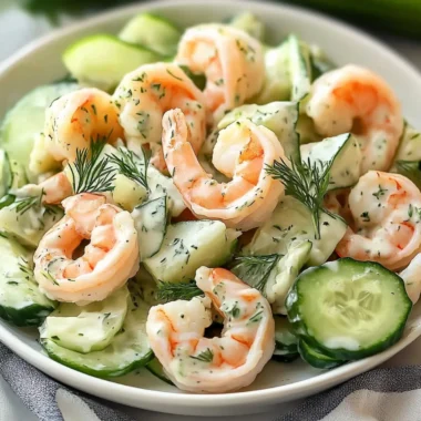 Creamy Cucumber Shrimp Salad