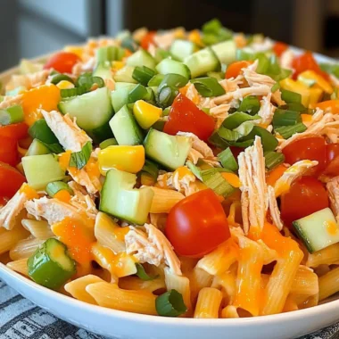 Buffalo Chicken Pasta Salad