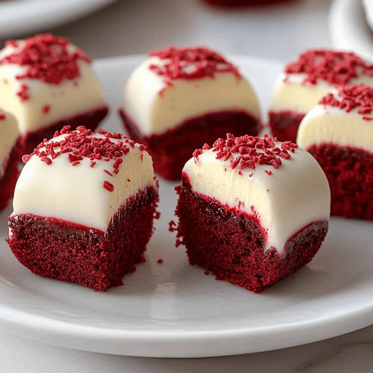 Red Velvet Cheesecake Bites