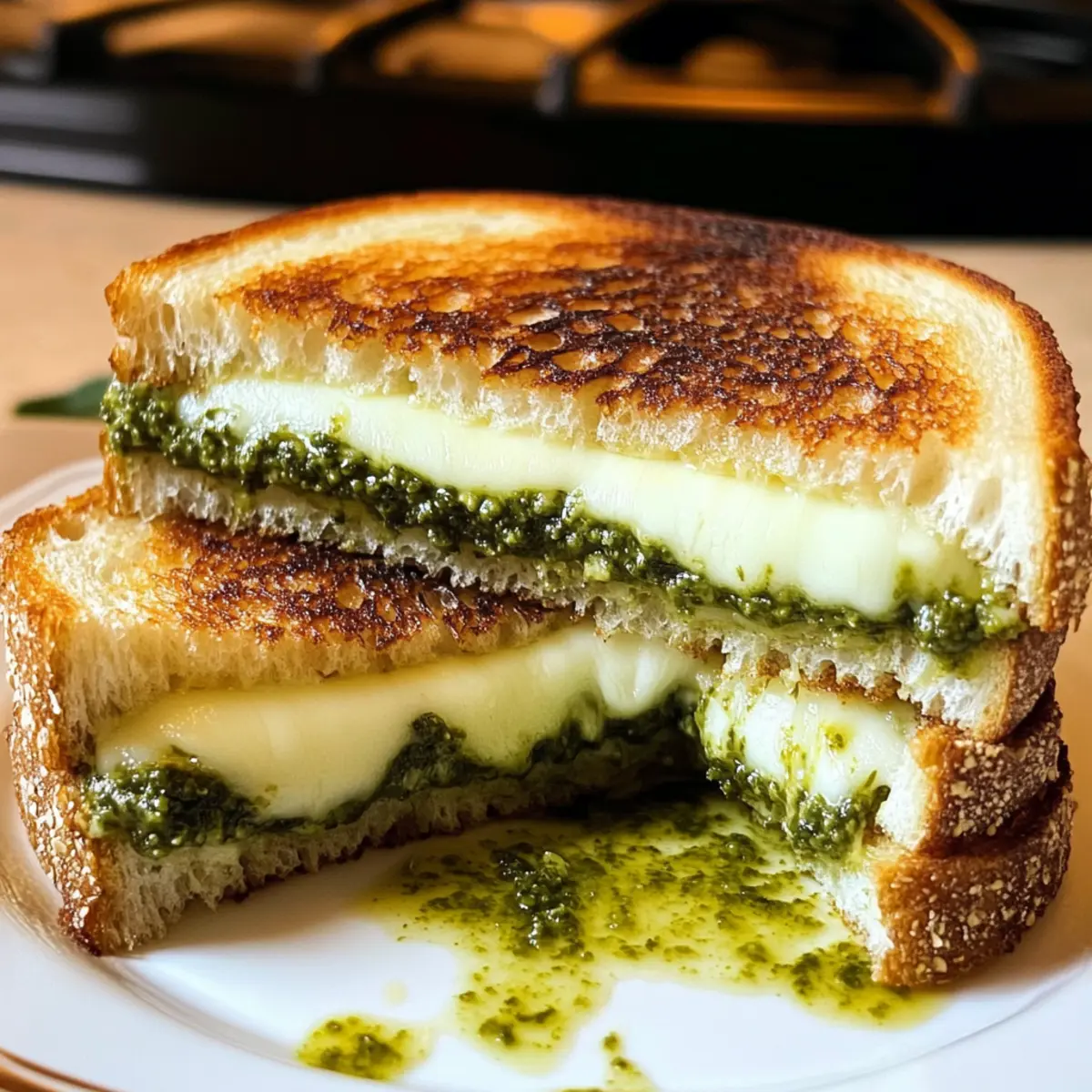 Pesto Grilled Cheese