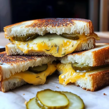 Dill Pickle Grilled Cheese