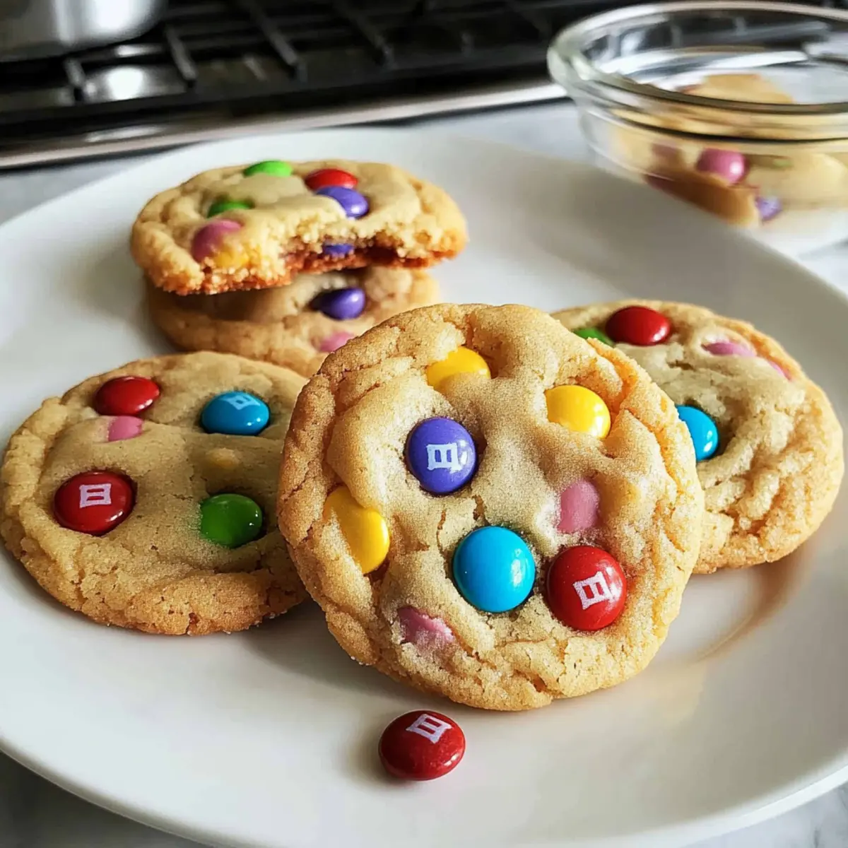 Soft and Chewy M&M Cookies