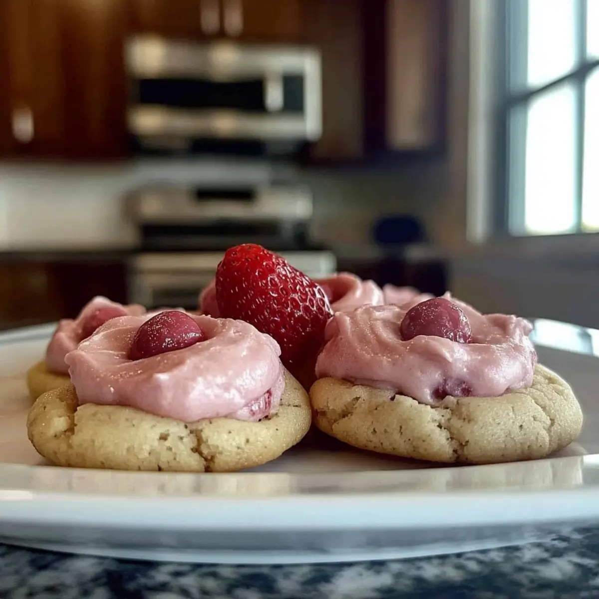 Strawberry Kiss Cookies
