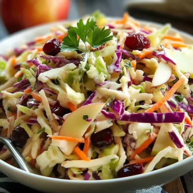 Apple Cranberry Coleslaw
