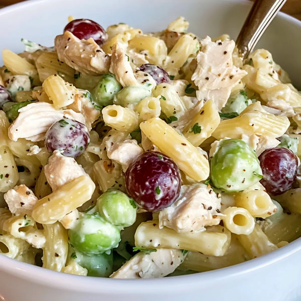 Waldorf Chicken Pasta Salad