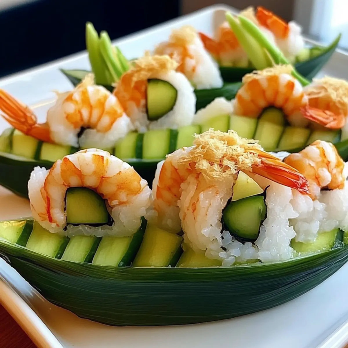 Shrimp Sushi Boats