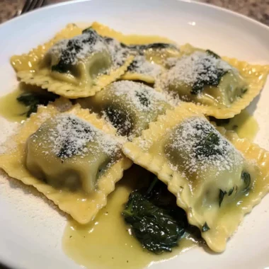 Spinach Mushroom Ravioli