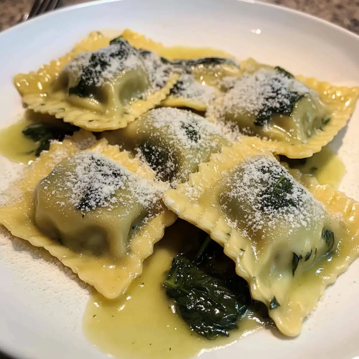 Spinach Mushroom Ravioli