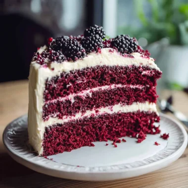Blackberry Velvet Cake