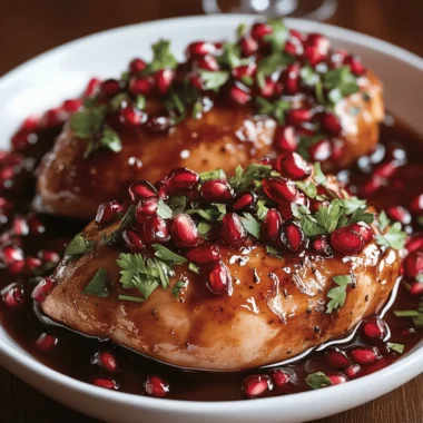 Pomegranate-Glazed Chicken with Herbs