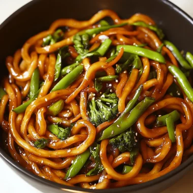 Spicy Udon Noodle Stir-Fry