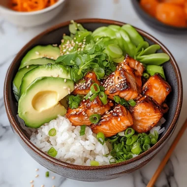 Poke Bowl with Seared Salmon