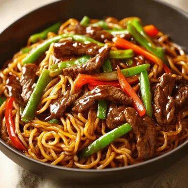 Sticky Beef Noodle Stir-Fry