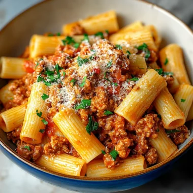Rigatoni Bolognese