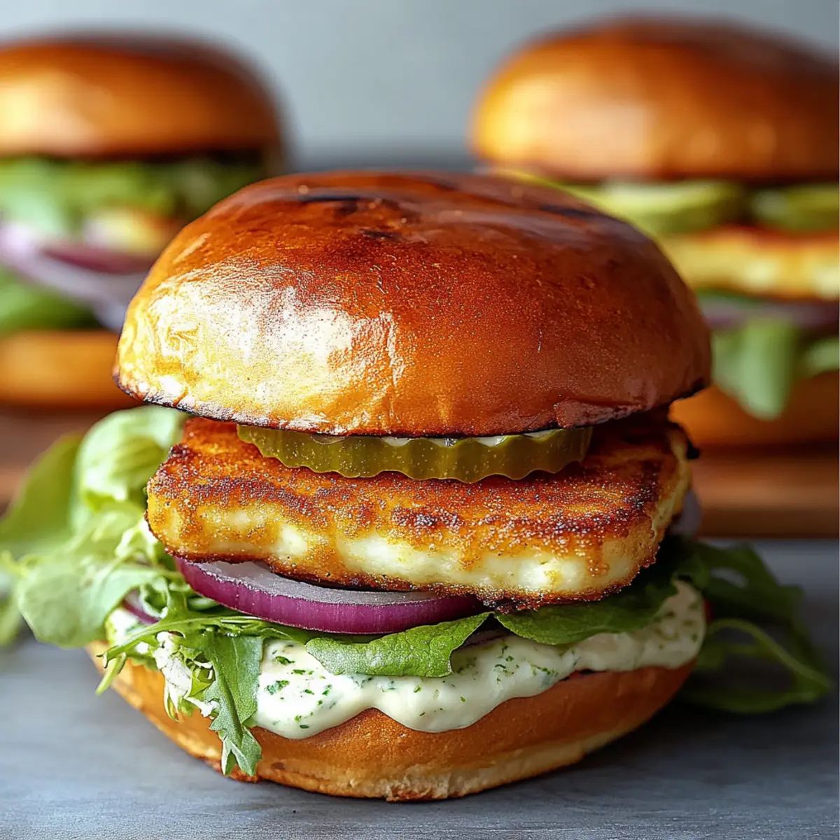 Crispy Halloumi Burger