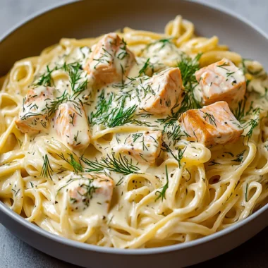 Creamy Dill Salmon Pasta