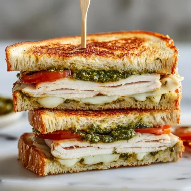 Turkey Pesto Panini Melts