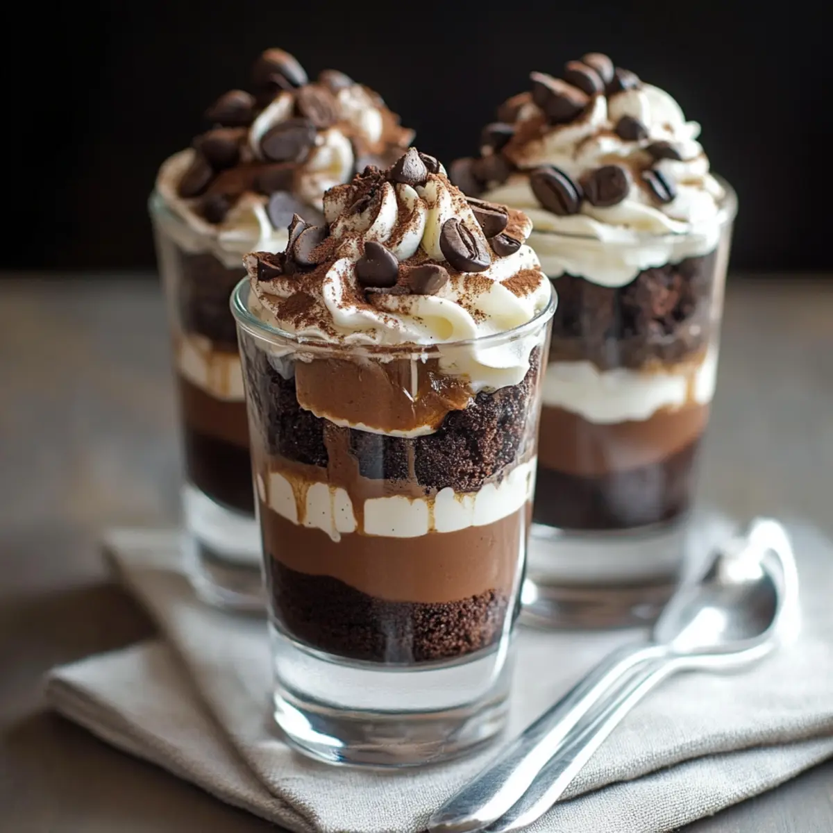Espresso Brownie Parfaits