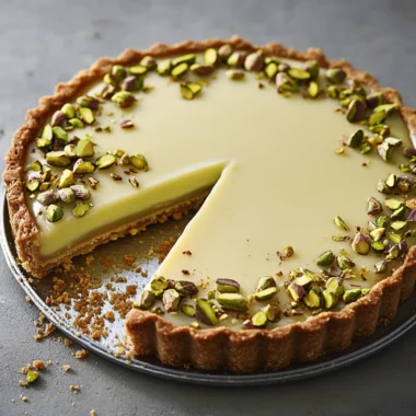 White Chocolate Pistachio Tart