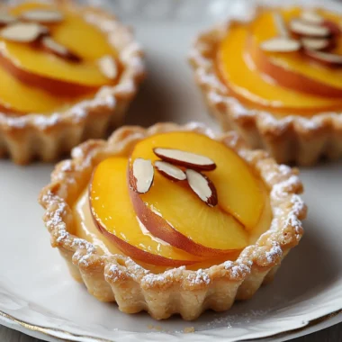 Peach Almond Tartlets