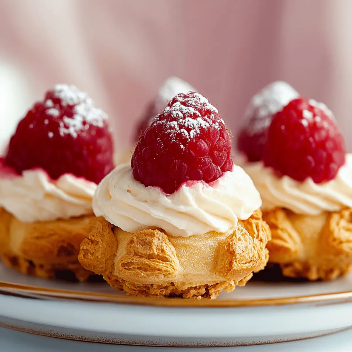 Raspberry Choux au Craquelin Recipe