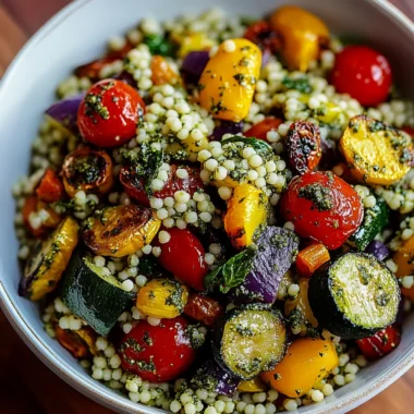 Roasted Veggie Pesto Couscous