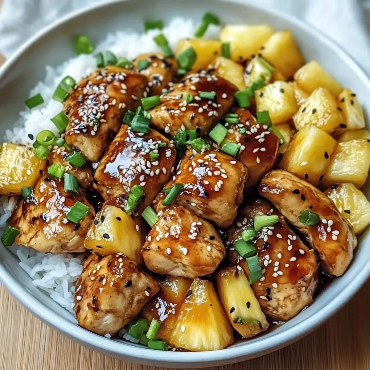 Teriyaki Glazed Chicken with Pineapple