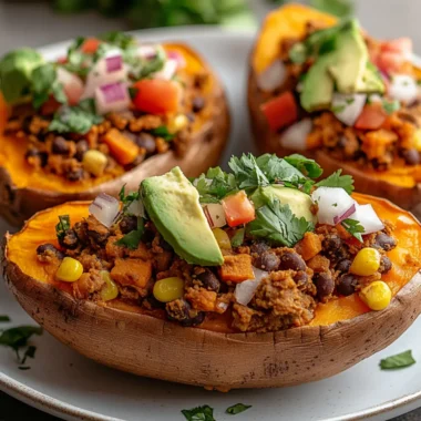 Taco Stuffed Sweet Potatoes