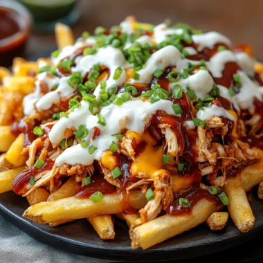 Loaded BBQ Pulled Chicken Fries