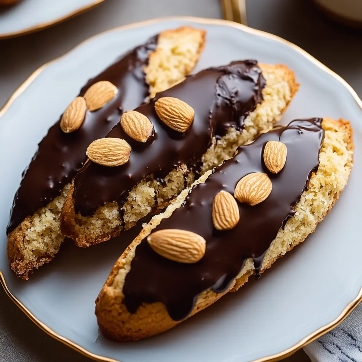 Chocolate-Dipped Almond Biscotti