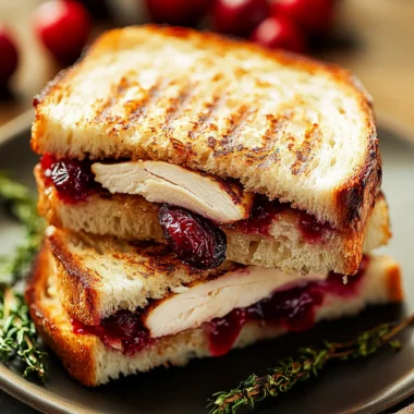 Turkey Cranberry Grilled Sandwiches