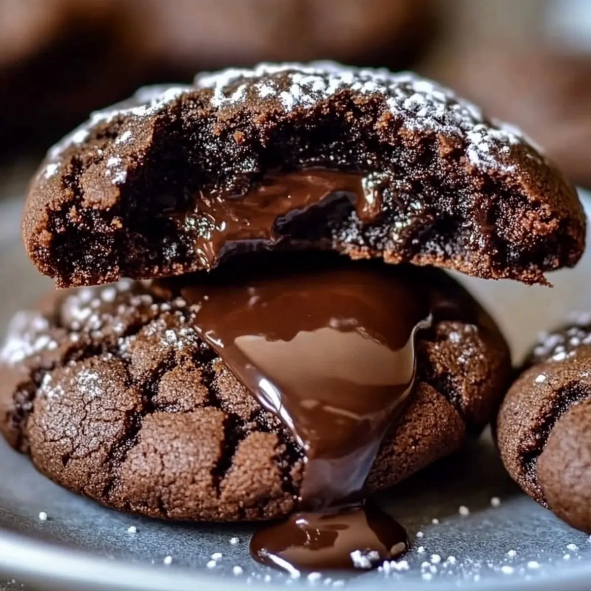 Chocolate Fudge Lava Cookies