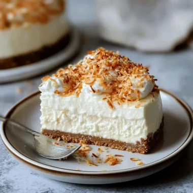 Toasted Coconut Cheesecake