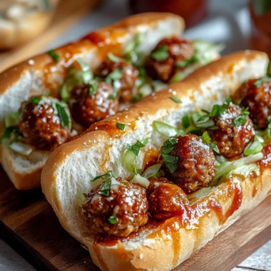 Sweet Chili Turkey Meatball Subs
