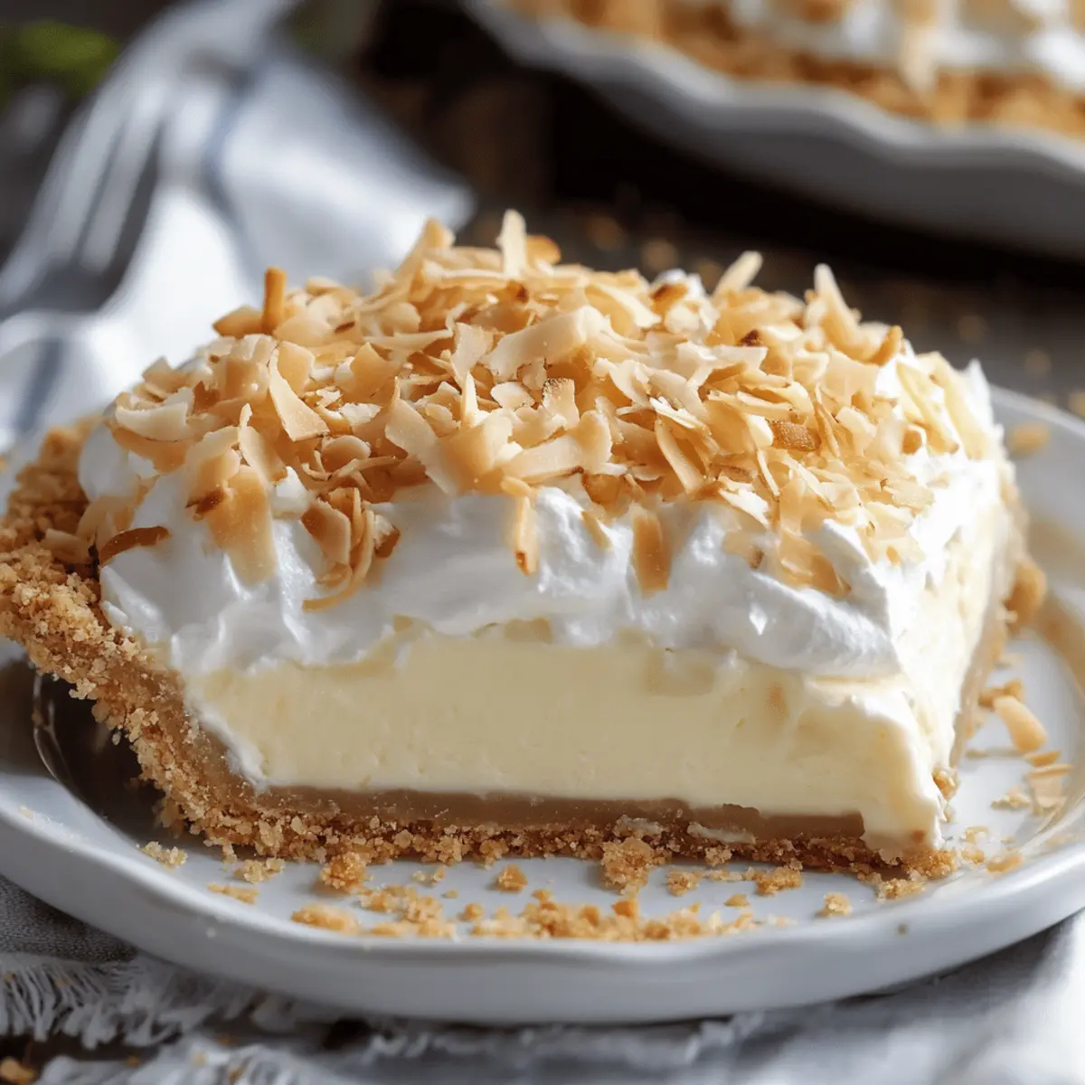 Toasted Coconut Cream Pie