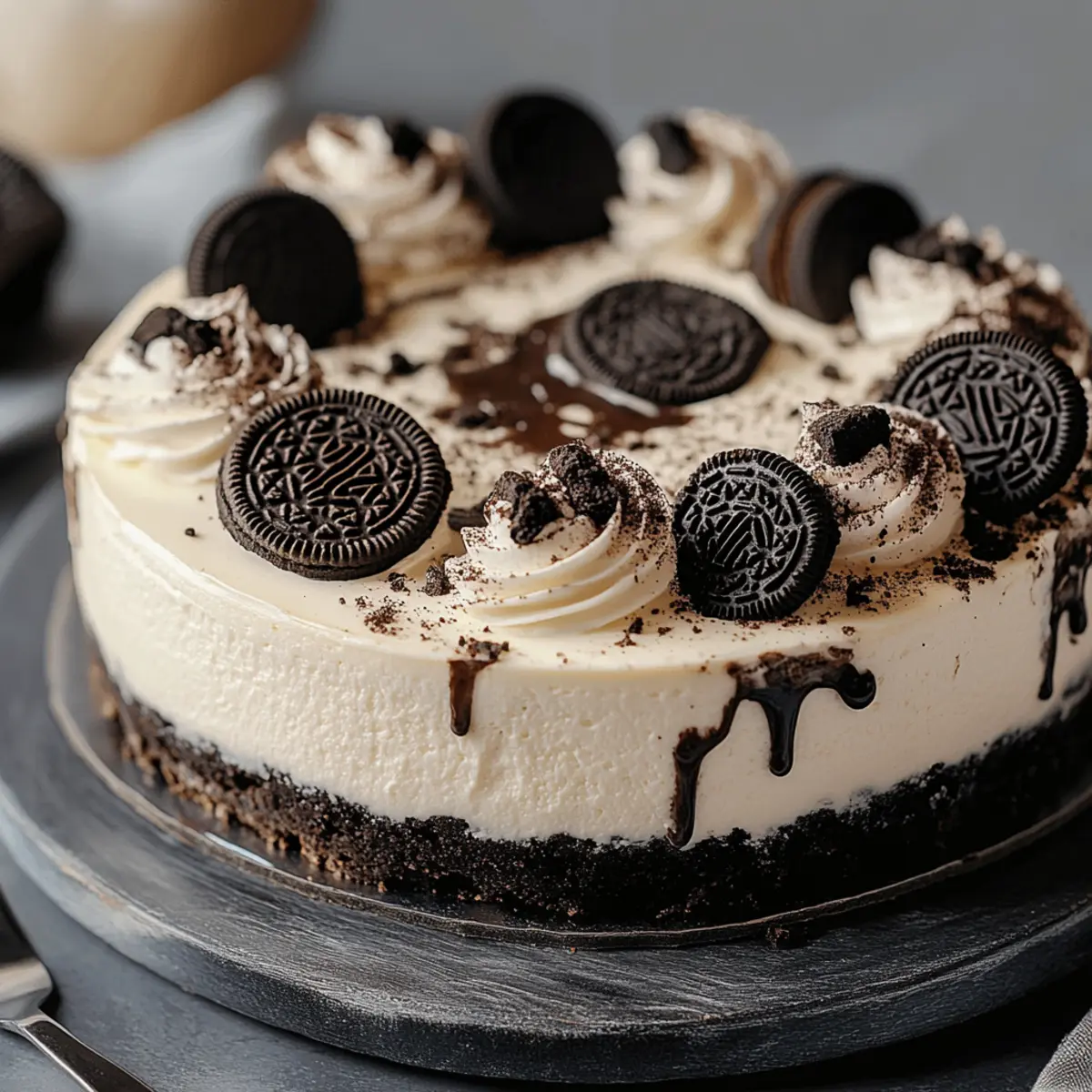 Oreo Cookies and Cream Cheesecake
